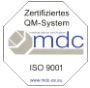 Zertifiziertes QM-System mdc ISO 9001